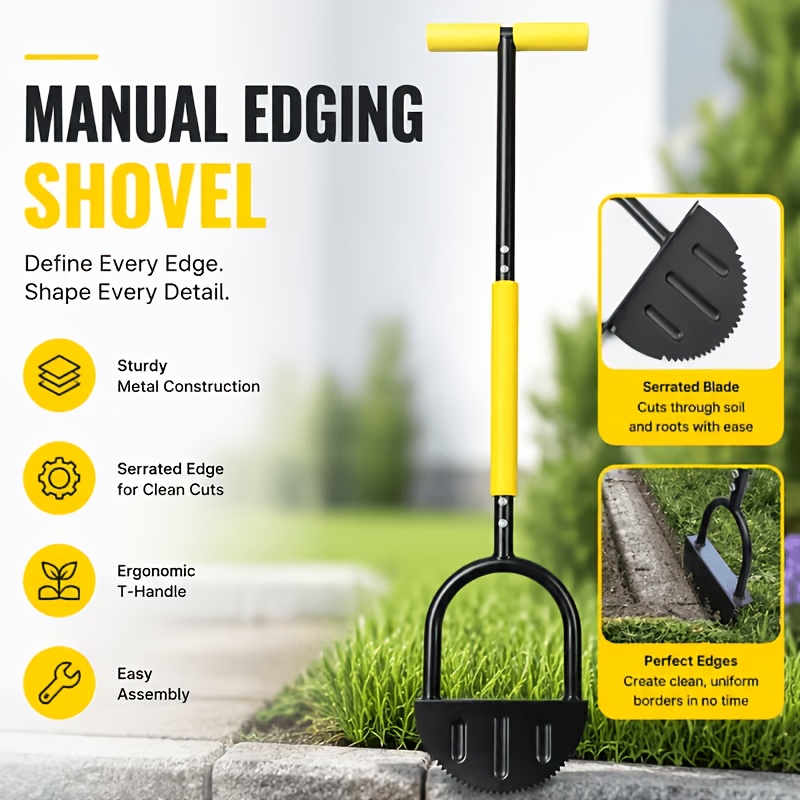 Smart Garden Edging - 1 Handmatige Grasrandenschaar: Professioneel gereedschap voor