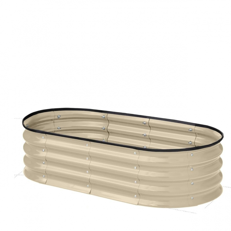Smart Garden Storage - 1 STKS Ovale Gegalvaniseerde Staalplaat in