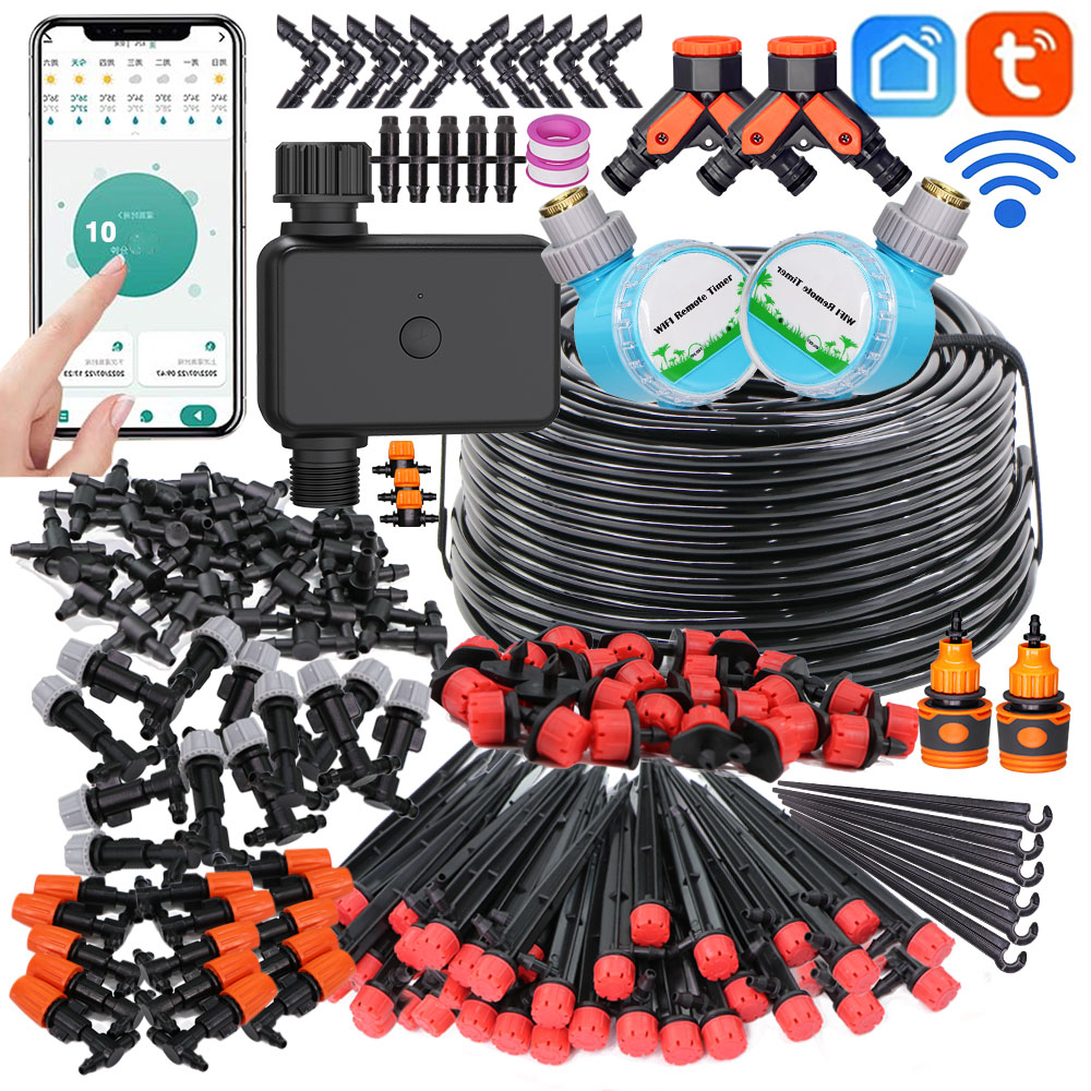 Smart Garden Herb - 30-50M Slim Tuinbewateringssysteem Verstelbare Druppelaar Misting