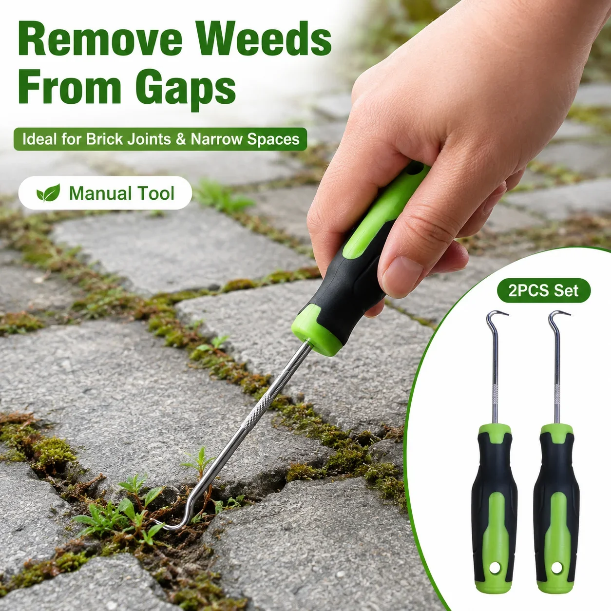 Smart Garden Edging - 2 Stuks Handmatige Wieden Haak Tool