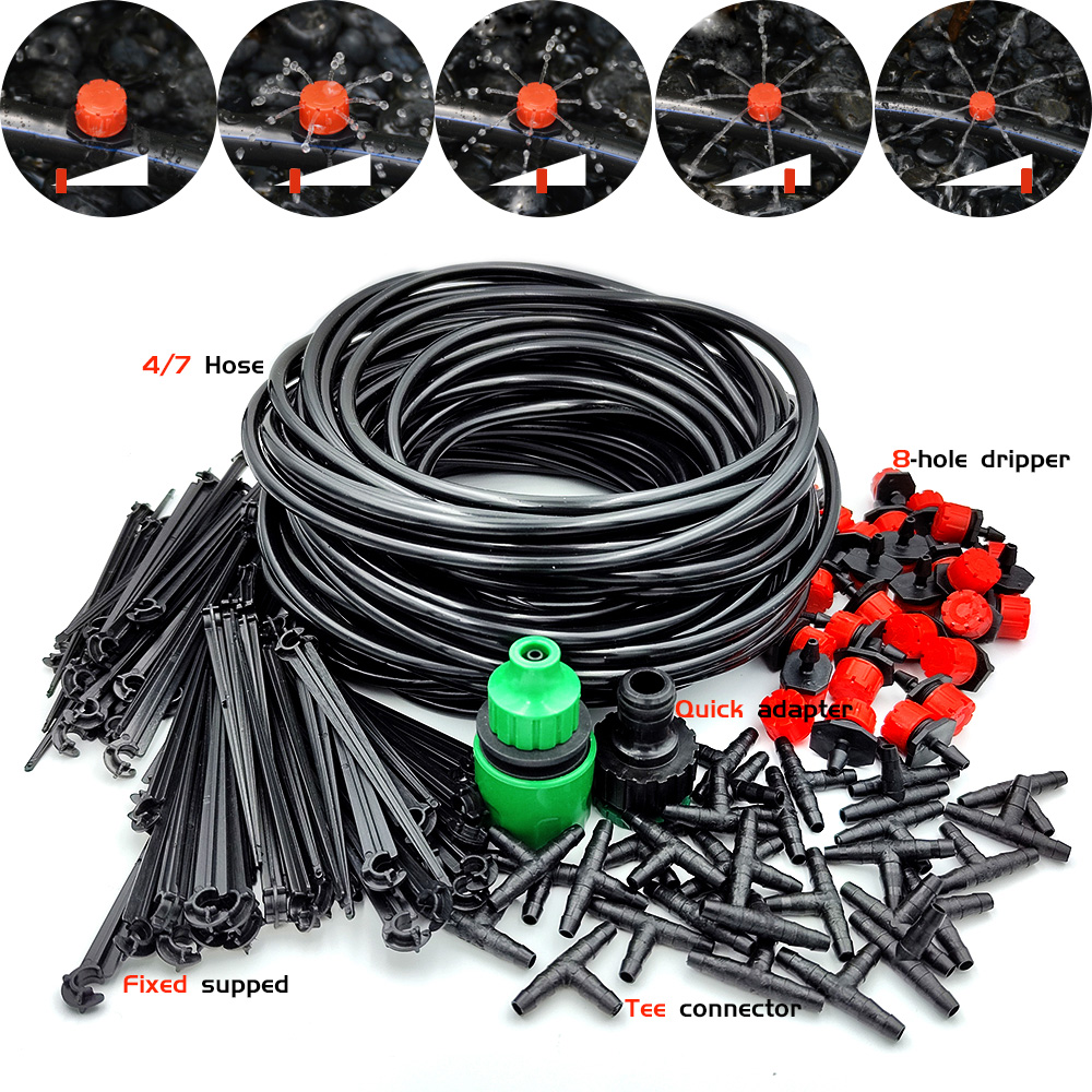 Smart Garden Herb - Broeikas 15M-30M Diy Druppelirrigatie Systeem Automatische