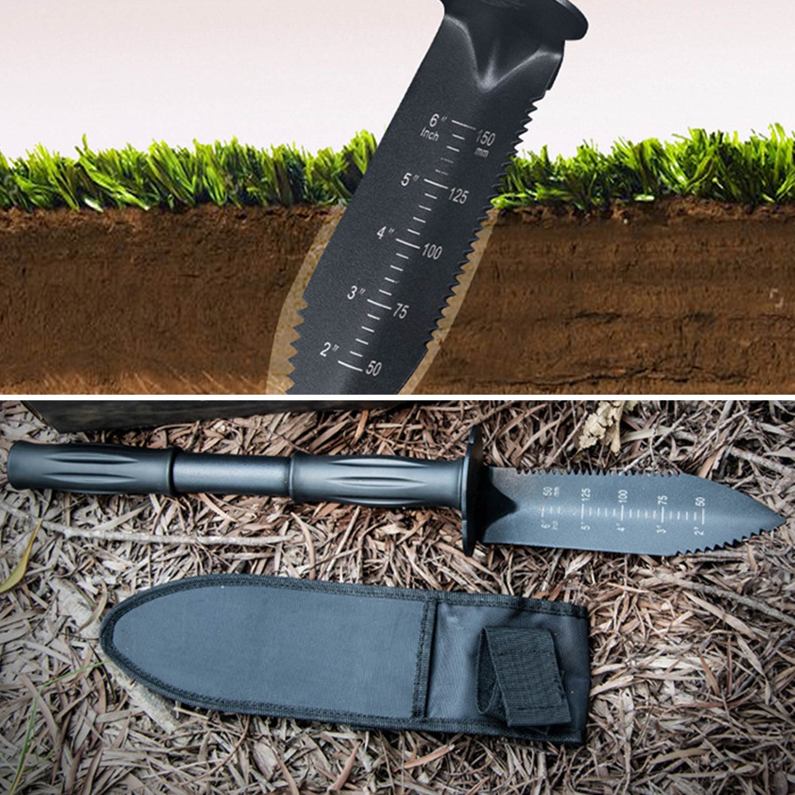 Smart Garden Edging - Metaaldetector Graafgereedschap Gekartelde Randgraver Met Schede