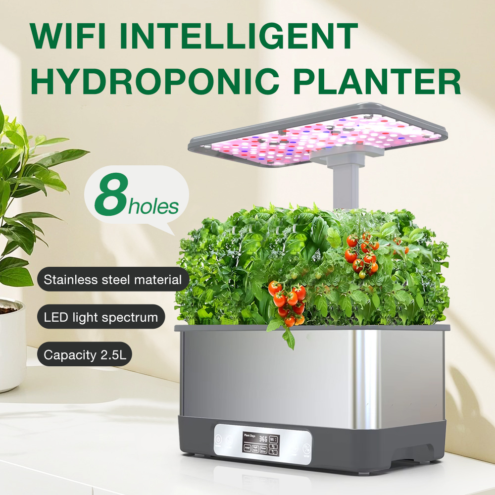 Smart Pod Garden - Tuya WiFi slim hydrocultuur tuinsysteem, 8-pads