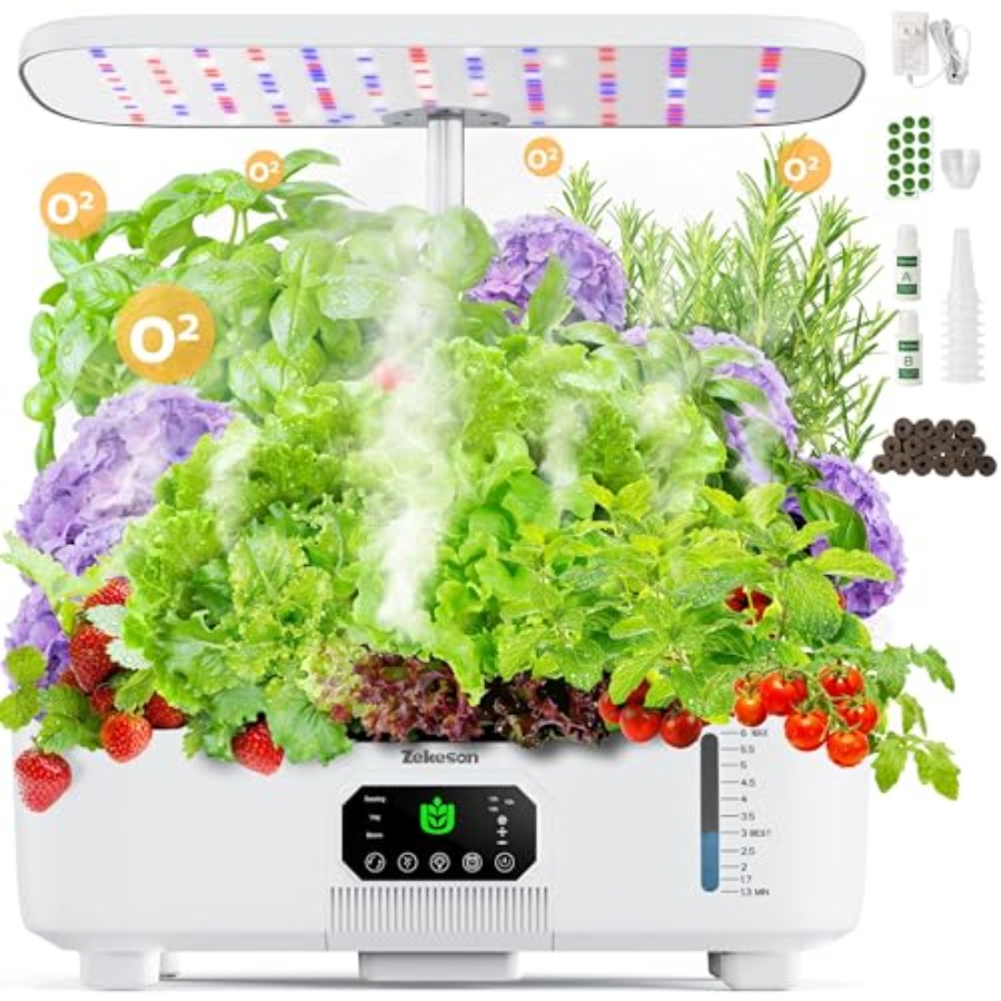 Smart Pod Garden - Slimme binnenkweekbak voor kruiden, hydrocultuur, wit