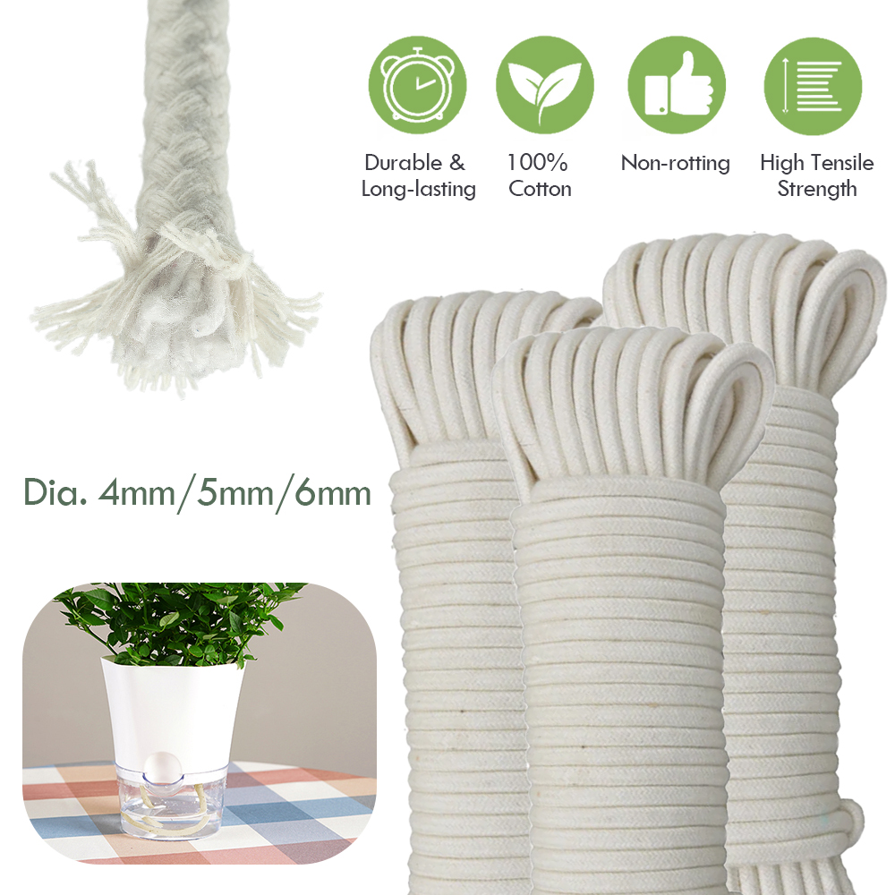 Smart Garden Herb - 4/5/6Mm Zelfwaterende Katoenen Lont Koord Potplant
