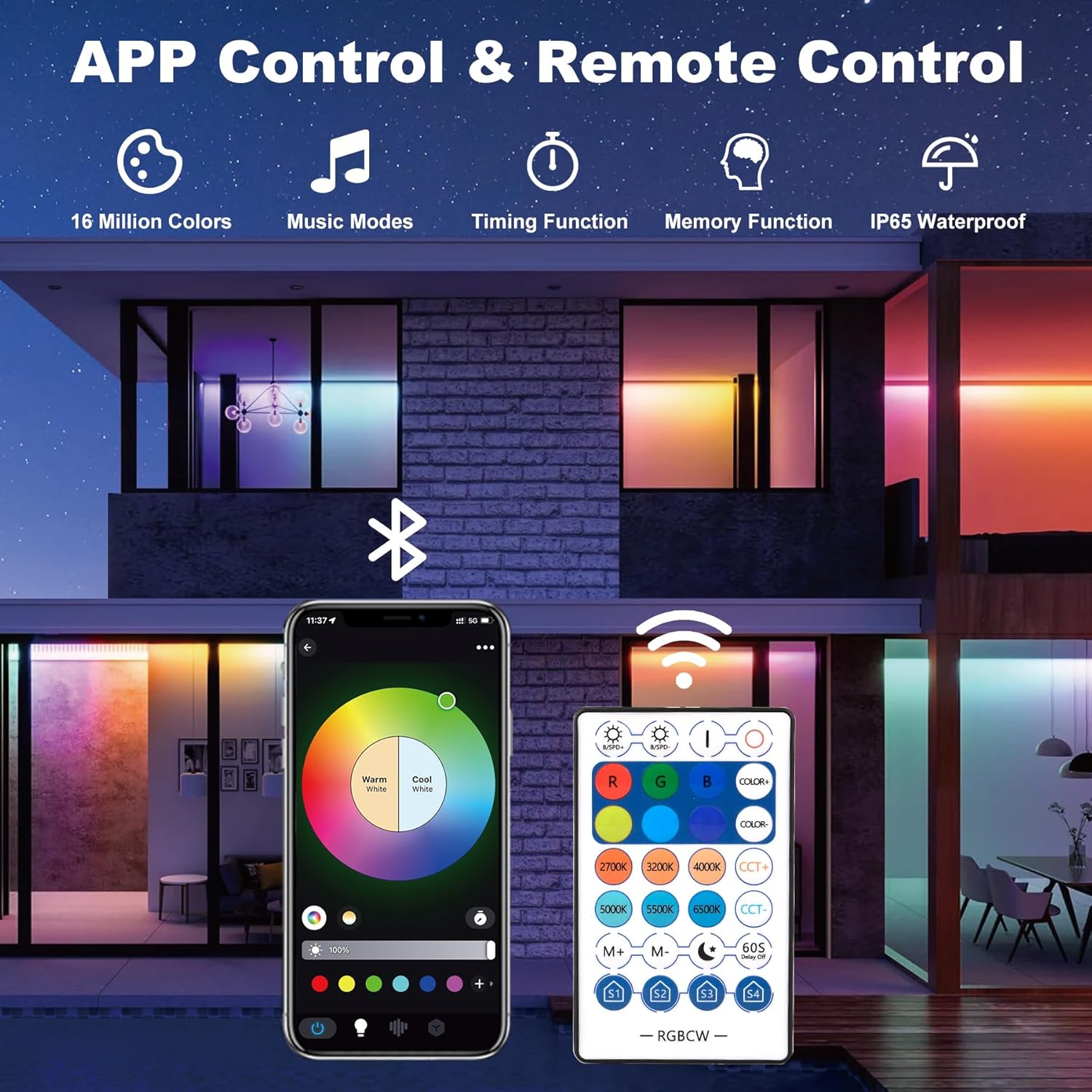 50W RGB LED-schijnwerperbalk m - Smart Garden Uk recensie en prijs