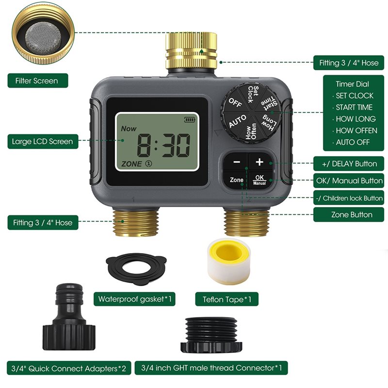AY14 - Automatische irrigatiet - Smart Garden Water Timer recensie en prijs