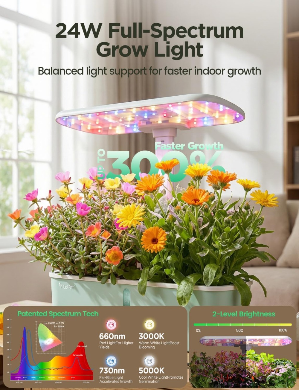 Slim hydrocultuursysteem, WiFi - Smart Pod Garden recensie en prijs