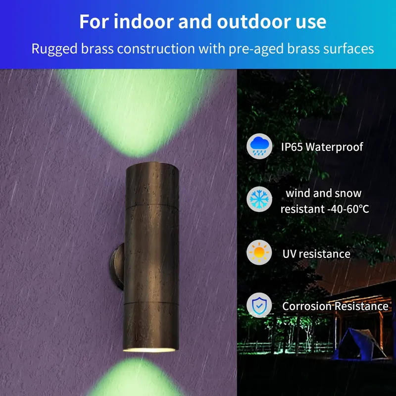 Duurzame messing buiten LED wa - Smart Garden Light recensie en prijs