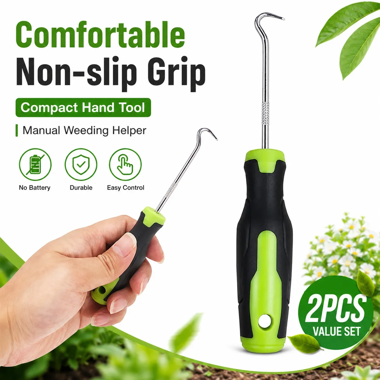 2 Stuks Handmatige Wieden Haak - Smart Garden Edging recensie en prijs