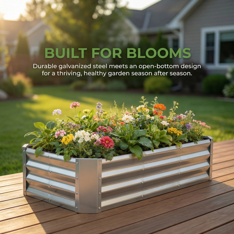 Grote bodemloze gegalvaniseerd - Smart Garden Storage recensie en prijs