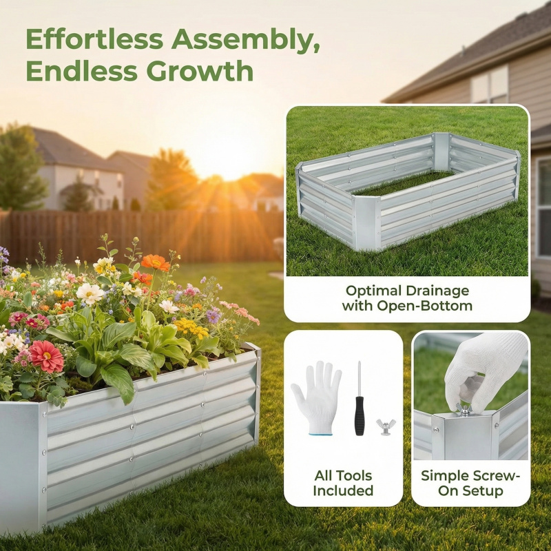 Grote bodemloze gegalvaniseerd - Smart Garden Storage recensie en prijs