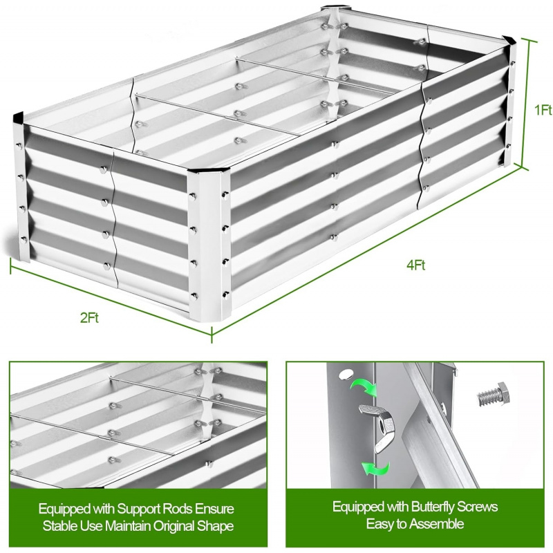 Grote bodemloze gegalvaniseerd - Smart Garden Storage recensie en prijs