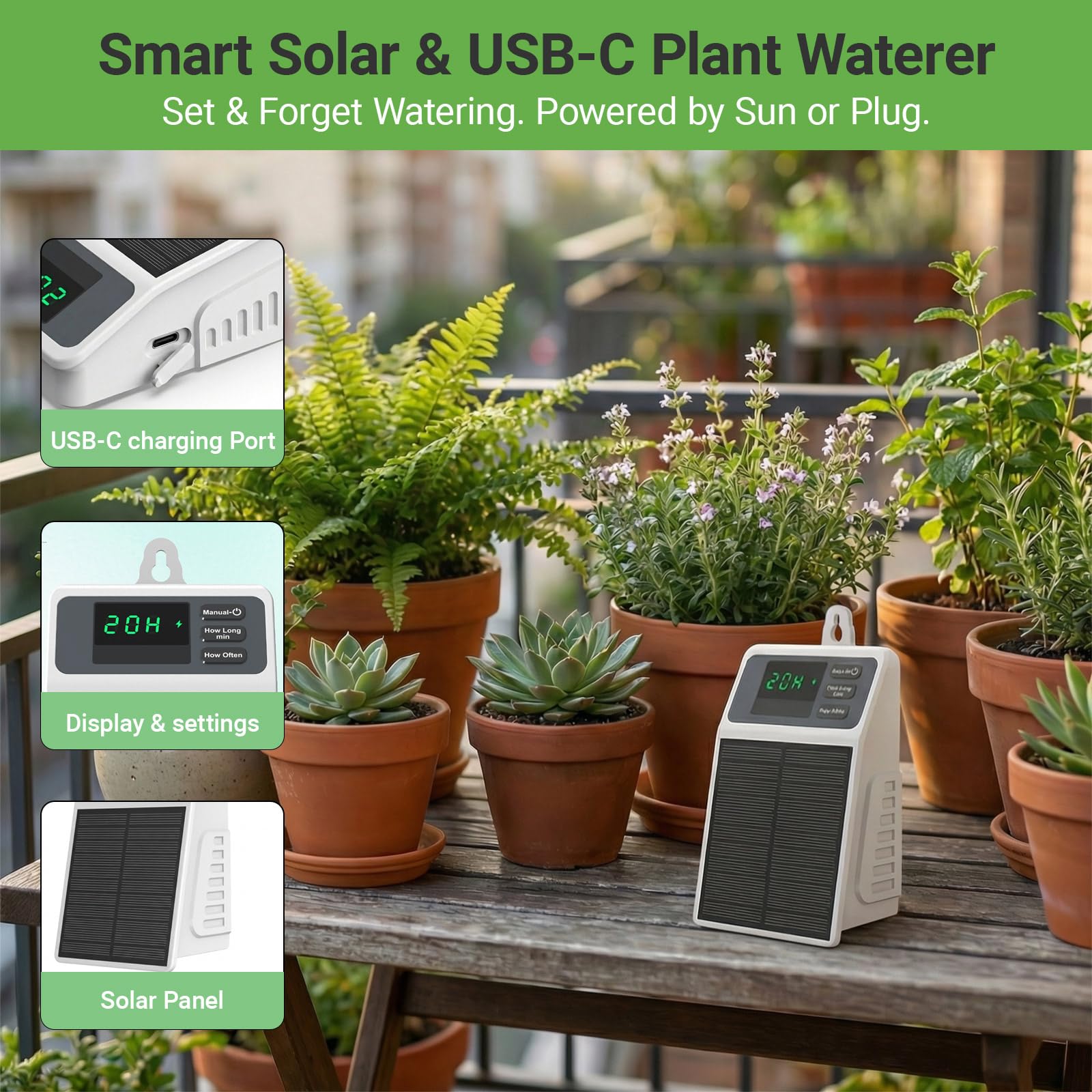 Verbeterd zonne-energie druppe - Smart Garden Herb recensie en prijs