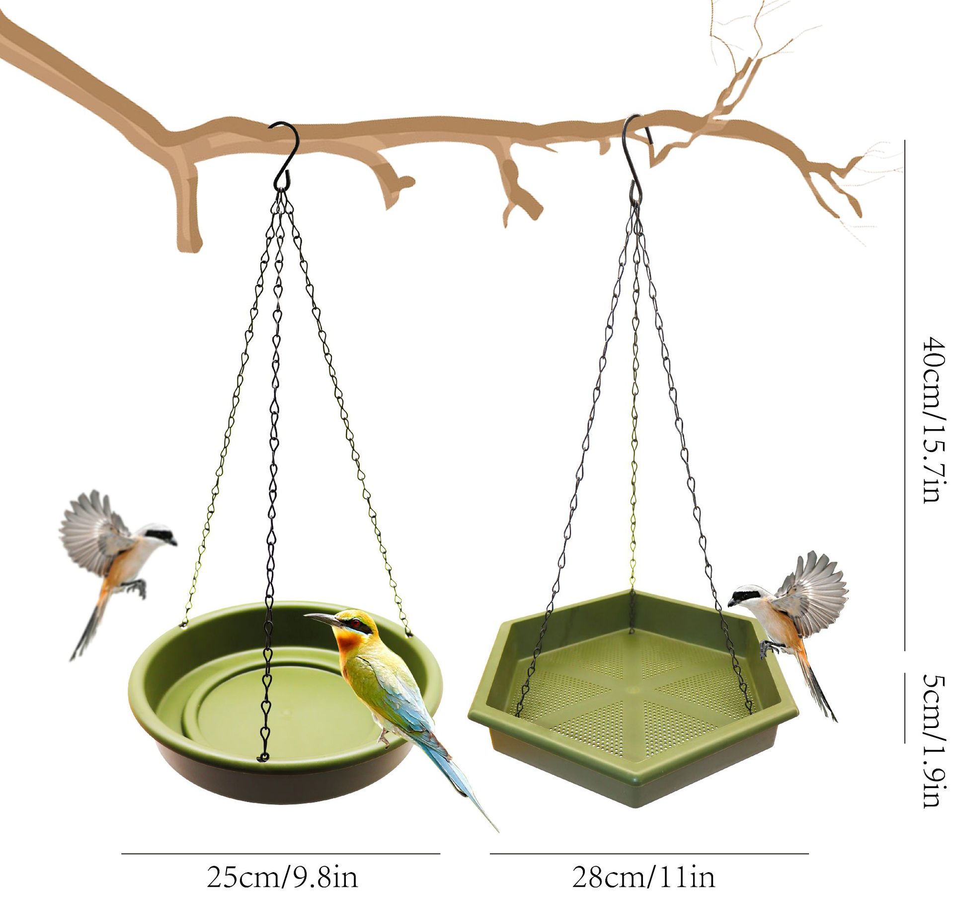 Hangende voederbak en waterdis - Smart Bird Feeder Camera recensie en prijs