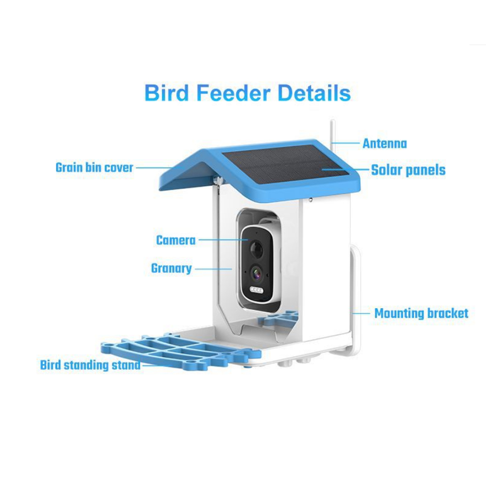 Solar 5 miljoen Wifi met camer - Smart Bird Feeder Camera recensie en prijs