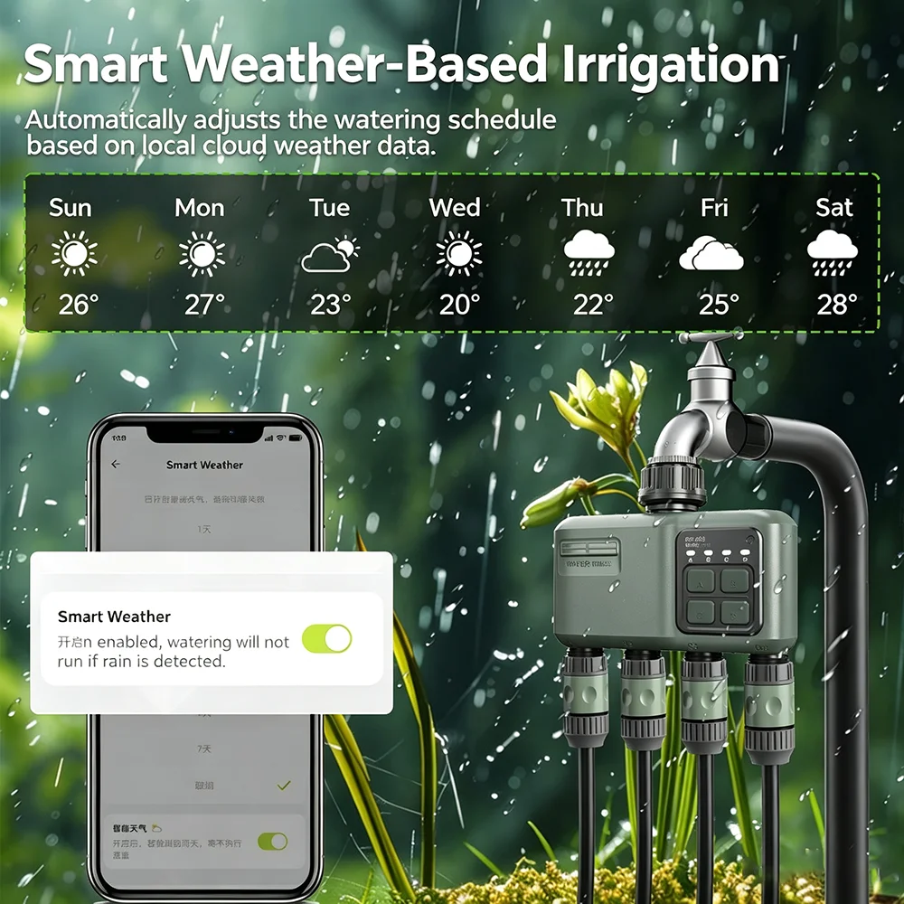 WiFi RF433 Smart Garden Sprink - Smart Garden Tools recensie en prijs