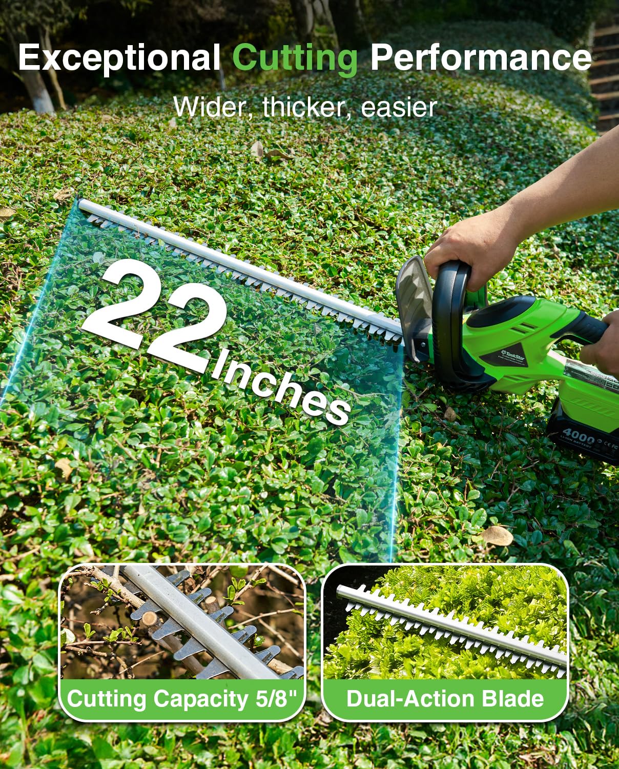 TaskStar snoerloze heggenschaa - Smart Garden Edging recensie en prijs
