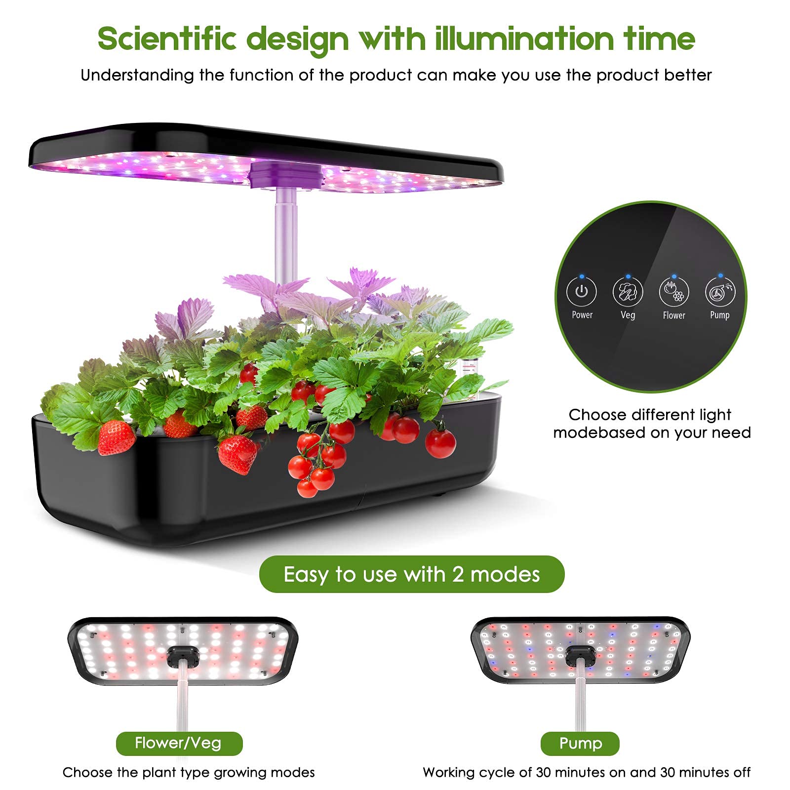 Hydrocultuur kweeksysteem 12-p - Smart Pod Garden recensie en prijs